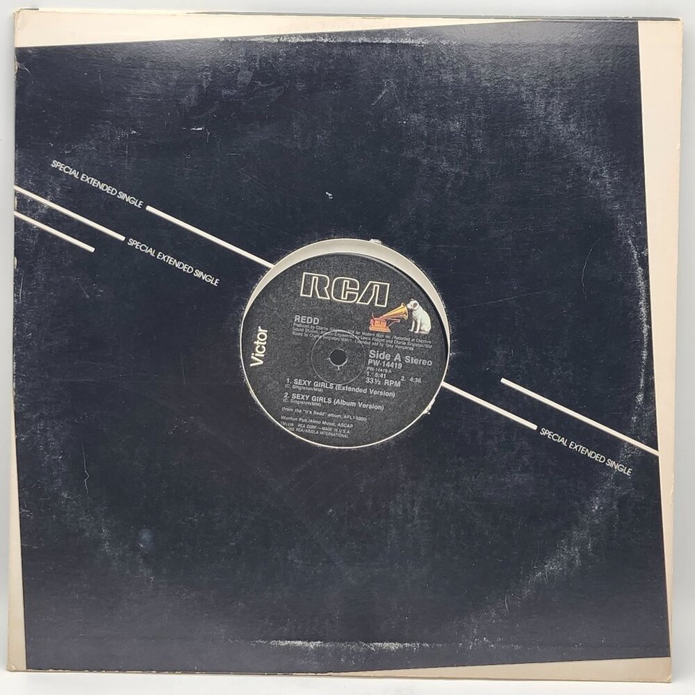 Redd Sexy Girls 12 Inch Vinyl Record RCA Victor 1986 Special Extended Single PW